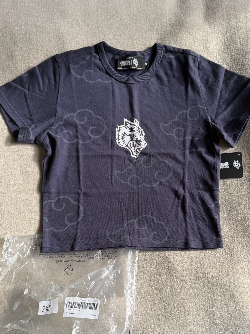 Darc sport Naruto OS women’s crop tee blue Small